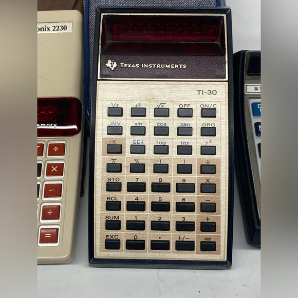 VINTAGE CALCULATOR LOT OF 3 TEXAS INSTRUMENTS, BOWMAR, & LITRONIX - Picture 6 of 11